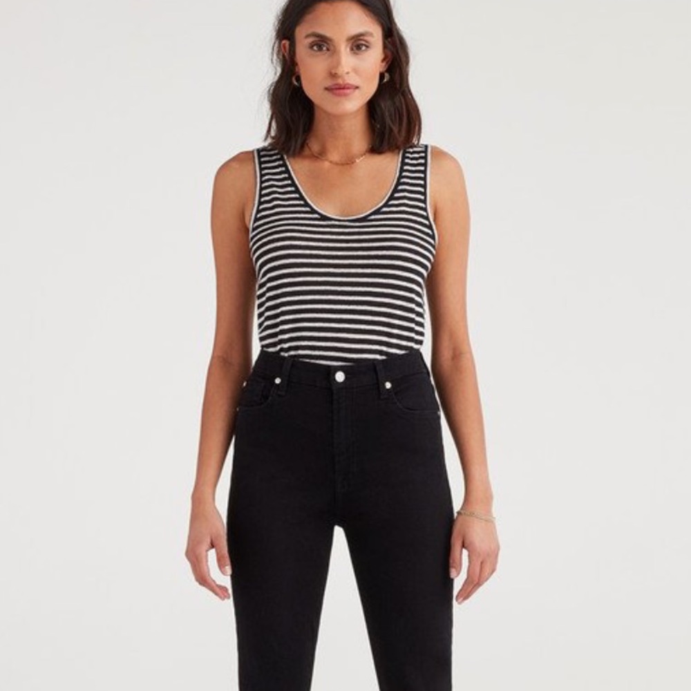 7 for All Mankind High Rise Aubrey Distressed Jean